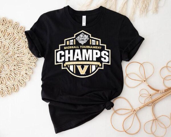 Vanderbilt Commodores Baseball Sec Champs 2025 Logo Shirt