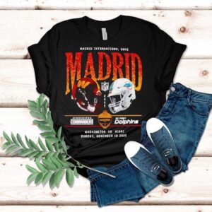 Washington Commanders Vs Miami Dolphins Madrid International Games 2025 Nfl Shirt