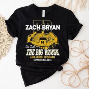 Zach Bryan Concert The Big House Michigan Stadium 2025 Shirt Zach Bryan Concert The Big House Michigan Stadium 2025 Shirt