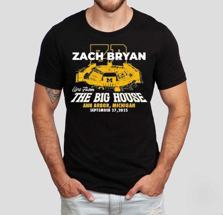 Zach Bryan Michigan Stadium September 27 2025 Shirt 4  Zach Bryan Michigan Stadium September   Tshirt
