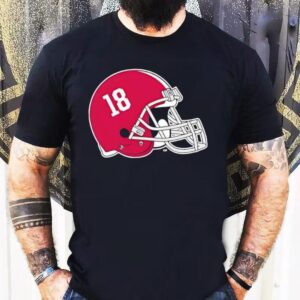 Alabama Crimson Tide Helmet Number Tshirt