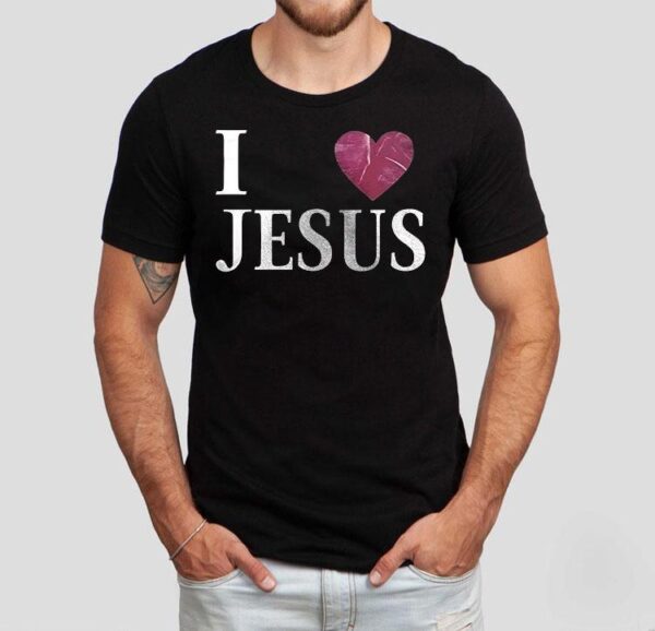 Baltimore Ravens X I Love Jesus Logo Shirt