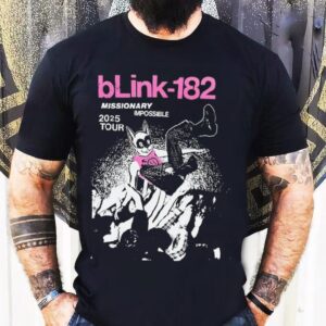 Blink 182 Missionary Impossible Tour 2025 Dates List Shirt 1 Blink Missionary Impossible Tour Dates Lis Tshirt