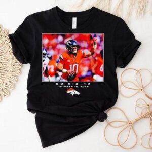 Bo Nix Denver Broncos Football Nfl 2025 Photo Shirt Bo Nix Denver Broncos Football Nfl 2025 Photo Shirt