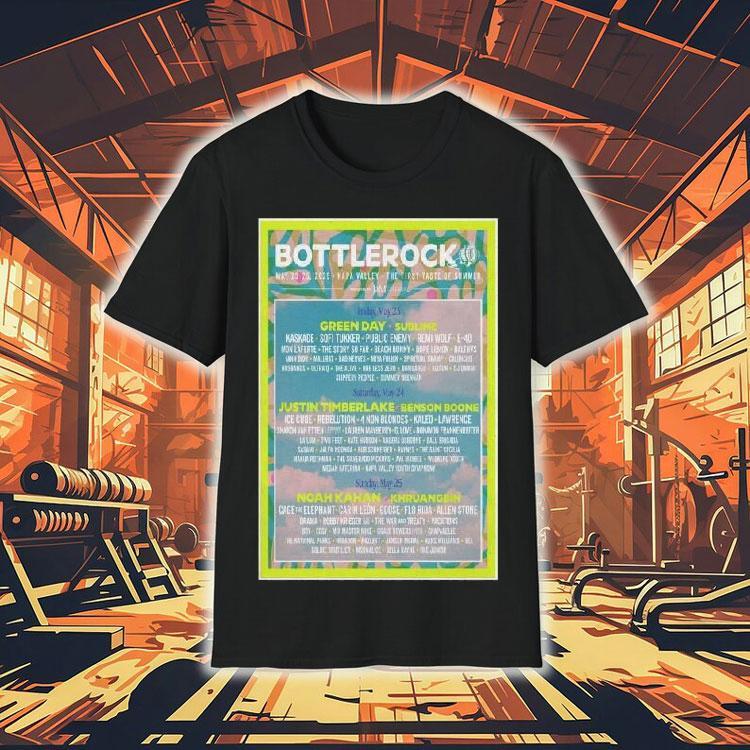Bottlerock Napa Valley, The First Taste Of Summer May 23-25 2025 Tour Shirt Bottlerock Napa Valley, The First Taste Of Summer May 23-25 2025 Tour Shirt