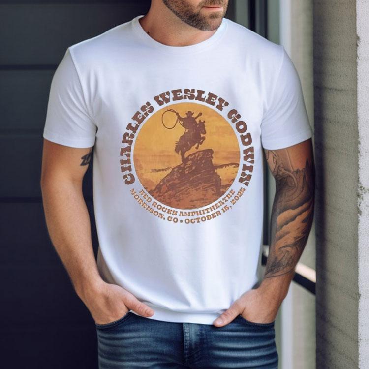 Charles Wesley Godwin Oct 15 2025 Red Rocks Show Shirt Charles Wesley Godwin Oct 15 2025 Red Rocks Show Shirt