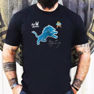 Detroit Lions Bad Bunny 2026 Super Bowl Lx Benito Signature Mascot Shirt