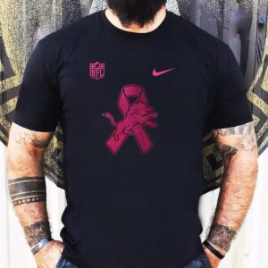 Detroit Lions Breast Cancer Awareness Ribbon Shirt