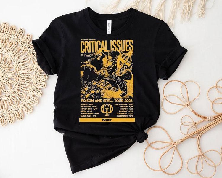 Disaster Critical Issues Poison And Spell Tour 2025 Dates Shirt Disaster Critical Issues Poison And Spell Tour 2025 Dates Shirt