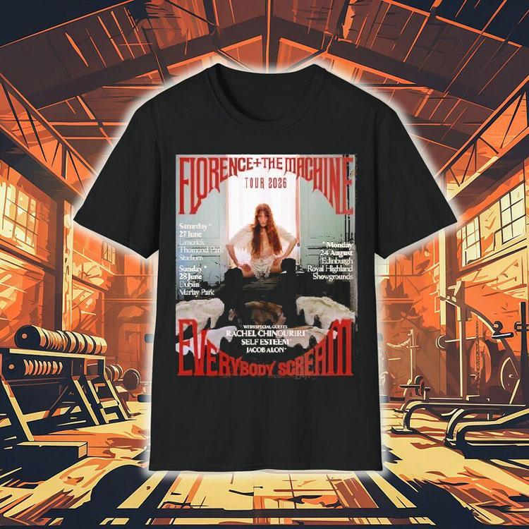 Florence And The Machine Everybody Scream Tour 2026 Shirt Florence And The Machine Everybody Scream Tour 2026 Shirt