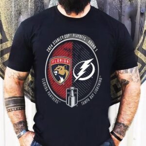 Florida Panthers Vs. Tampa Bay Lightning Inglasco 2024 Stanley Cup Playoffs First Round Dueling Matchup Shirt