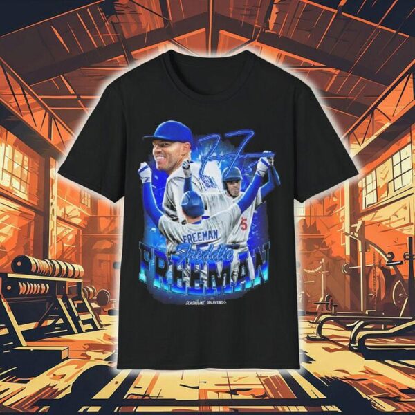 Freddie Freeman Posing Los Angeles Dodgers Mlb Signature Graphic Shirt
