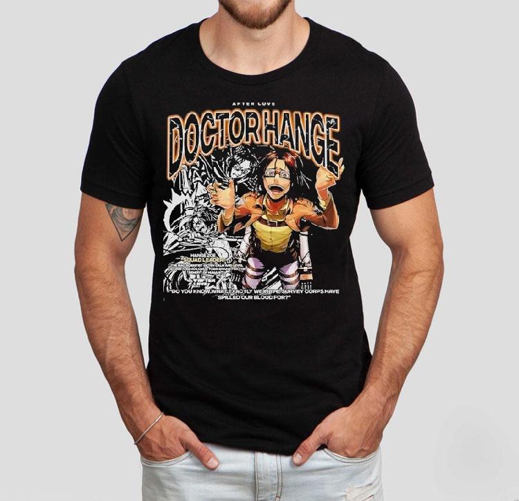Hange Zoe Attack On Titan Doctor Hange Squad Leader After Love Shirt Hange Zoe Attack On Titan Doctor Hange Squad Leader After Love Shirt