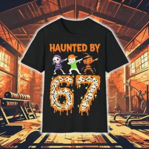 Haunted By 6-7 Halloween Skeleton Dabbing Meme Shirt