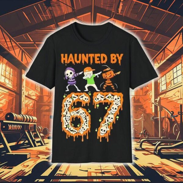 Haunted By 6-7 Halloween Skeleton Dabbing Meme Shirt