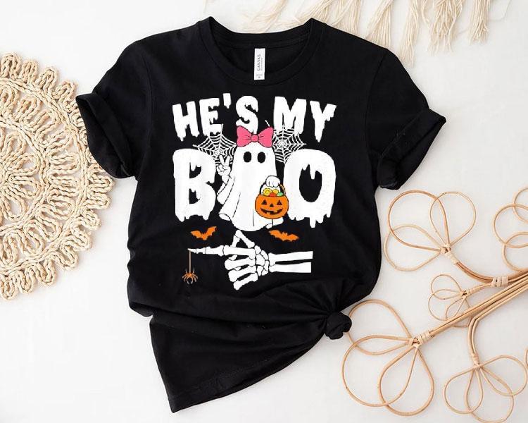 He’s My Boo Matching Halloween Couples She’s My Boo Shirt He’s My Boo Matching Halloween Couples She’s My Boo Shirt