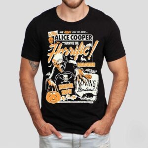 Horrific Halloween Horror Show Alice Cooper We Dare You To See Tshirt