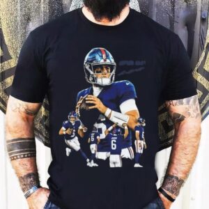 Jaxson Dart The Arrival New York Giants Nfl Football Signature Graphic Tshirt