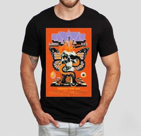 Kadavar + Slomosa O.r.b Tour European 2025 Skull Shirt