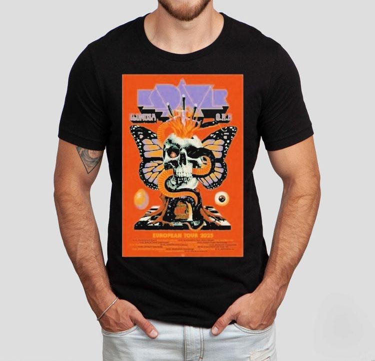 Kadavar + Slomosa O.r.b Tour European 2025 Skull Shirt Kadavar + Slomosa O.r.b Tour European 2025 Skull Shirt
