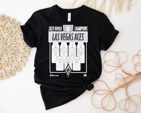 Las Vegas Aces Stadium Essentials 2025 Wnba Finals Champions Shirt