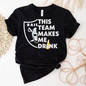 Las Vegas Raiders Logo This Team Makes Me Drink Beer Shirt