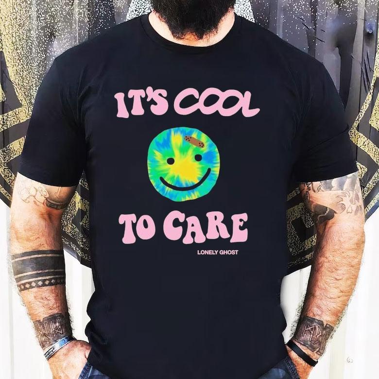 Lonely Ghost It’s Cool To Care Smiley Shirt Lonely Ghost It’s Cool To Care Smiley Shirt