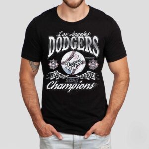 Los Angeles Dodgers ’47 2025 National League Champions Franklin Shirt Los Angeles Dodgers ’47 2025 National League Champions Franklin Shirt
