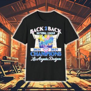 Los Angeles Dodgers Back 2 Back National League 2024 2025 Champions Shirt Los Angeles Dodgers Back 2 Back National League 2024 2025 Champions Shirt