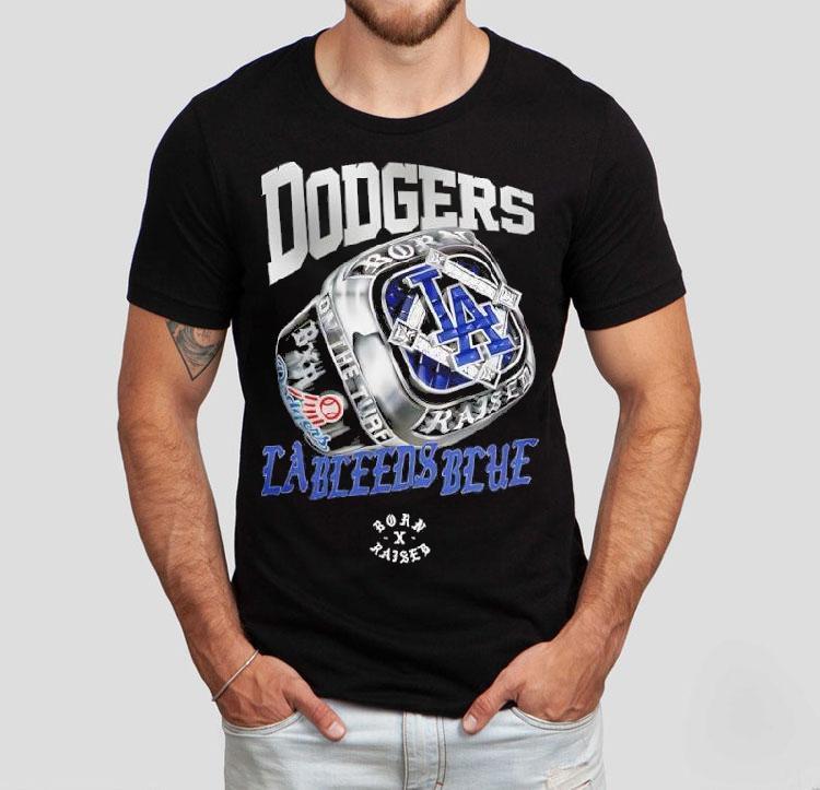 Los Angeles Dodgers New Era Born X Raised Ring Graphic Shirt Los Angeles Dodgers New Era Born X Raised Ring Graphic Shirt