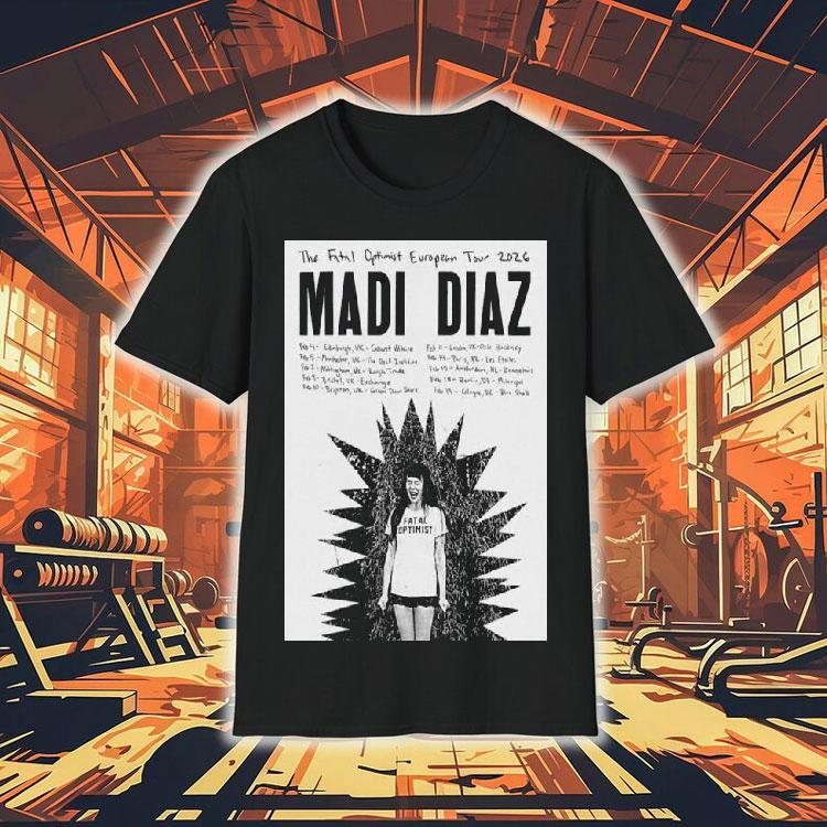 Madi Diaz European Tour 2026 Shirt Madi Diaz European Tour 2026 Shirt