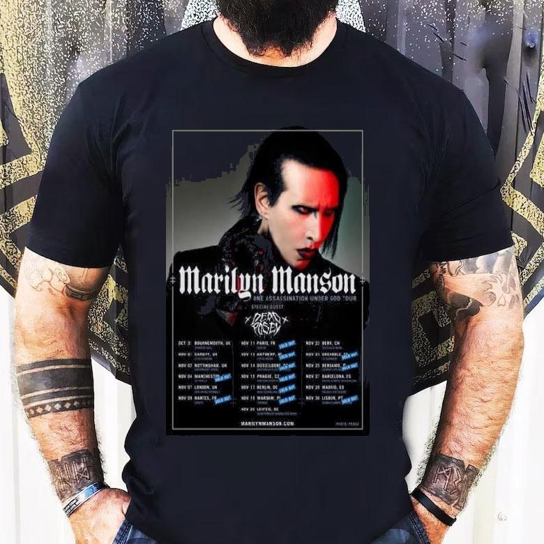 Marilyn Manson One Assassination Under God Tour 2025 Shirt Marilyn Manson One Assassination Under God Tour 2025 Shirt