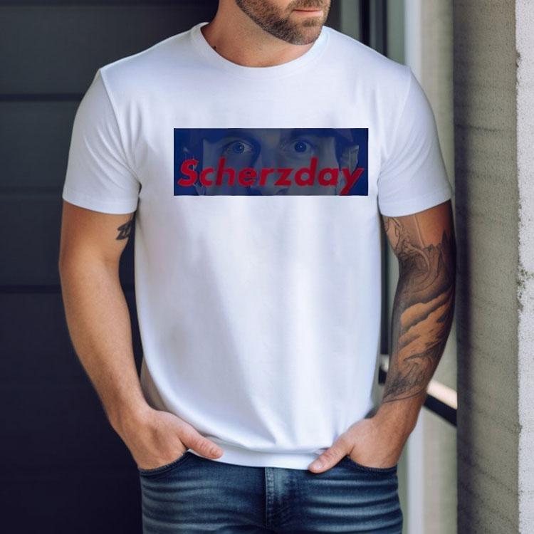 Max Scherzer Scherzday Toronto Blue Jays Baseball Shirt Max Scherzer Scherzday Toronto Blue Jays Baseball Shirt