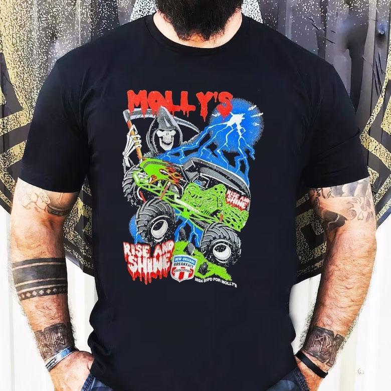 Molly’s Grave Digger Rise And Shine Grim Reaper Shirt Molly’s Grave Digger Rise And Shine Grim Reaper Shirt