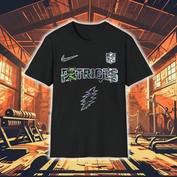 New England Patriots Grateful Dead 60th Anniversary Bears Shirt
