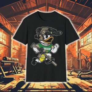Oregon Duck Mascot Gun Otx 2025 Shirt
