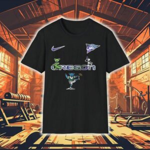Oregon Ducks X Grateful Dead Grateful Ducks Bear Mascot Logo Shirt