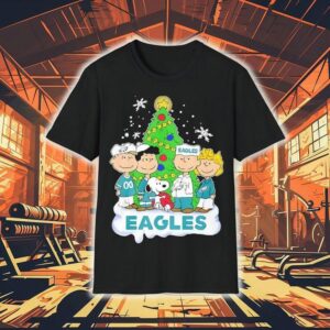 Peanuts Characters X Philadelphia Eagles Chrismas Shirt Peanuts Characters X Philadelphia Eagles Chrismas Shirt