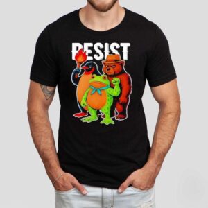 Portland Frog Protester Resist Animals Shirt