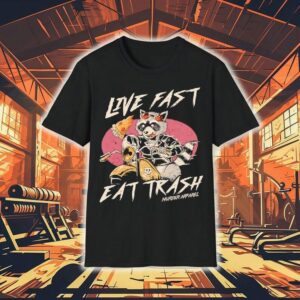 Raccoon Pizza Live Fast Eat Trash Tshirt