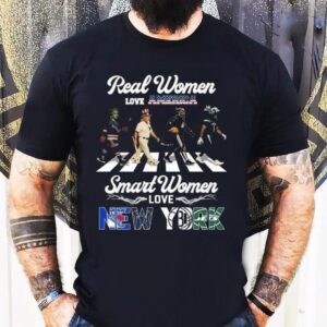 Real Women Love America Smart Women Love New York City Sports Rangers Yankees Nets And Jets Mascot Walking 2025 Shirt Real Women Love America Smart Women Love New York City Sports Rangers Yankees Nets And Jets Mascot Walking 2025 Shirt