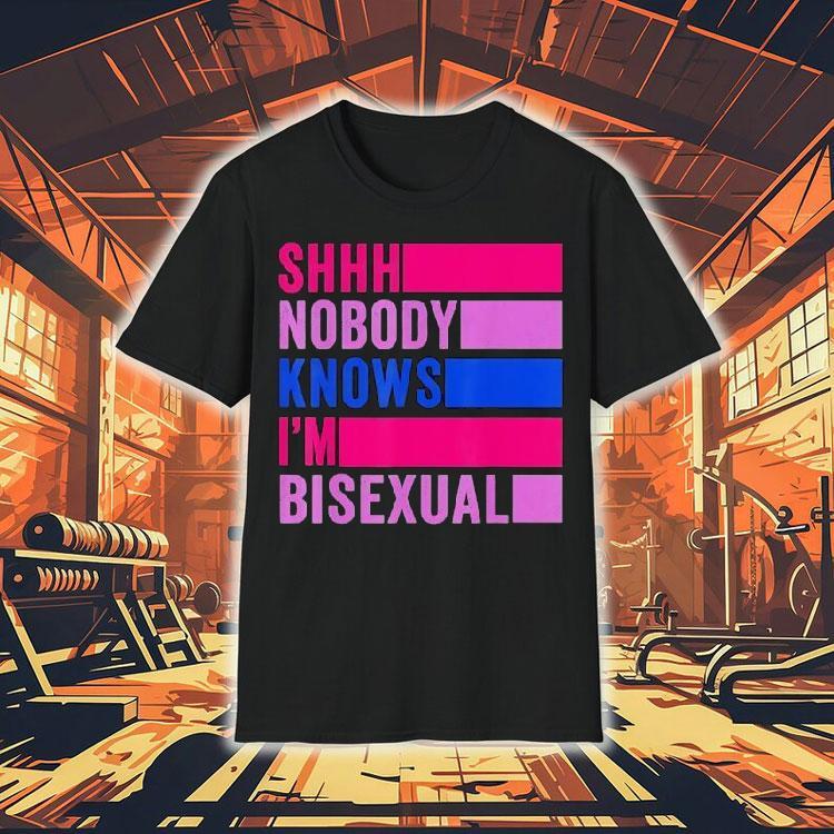 Shhh Nobody Knows I’m Bisexual Shirt Shhh Nobody Knows I’m Bisexual Shirt