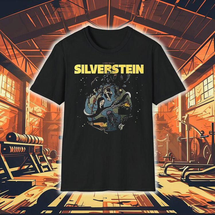 Silverstein 25 Years Of Noise Tour North American 2025 City Dates Shirt Silverstein 25 Years Of Noise Tour North American 2025 City Dates Shirt