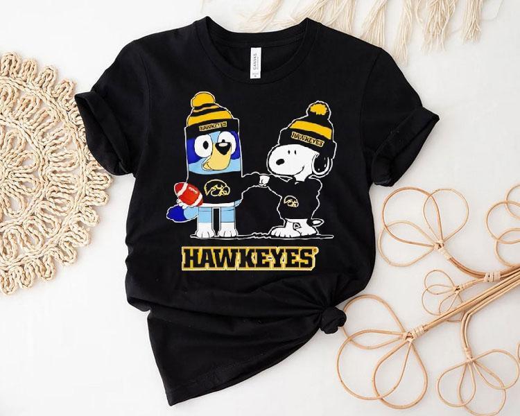 Snoopy And Friend Iowa Hawkeyes Football Christmas Shirt Snoopy And Friend Iowa Hawkeyes Football Christmas Shirt