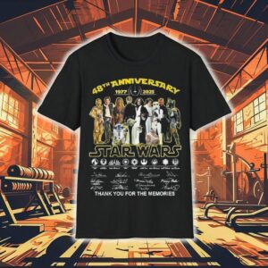 Star Wars 48th Anniversary Thank You For Memories Signatures Shirt