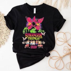 Stranger Things Eleven Mike Dustin Lucas Will Press Star Tshirt