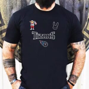 Tennessee Titans X Bad Bunny Super Bowl Signature Logo Shirt 1 Tennessee Titans X Bad Bunny Super Bowl Signature Logo Tshirt
