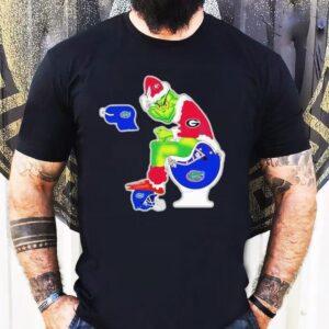 The Grinch Georgia Bulldogs Sitting On Toilet Florida Gators Xmas Holiday Christmas Shirt The Grinch Georgia Bulldogs Sitting On Toilet Florida Gators Xmas Holiday Christmas Shirt