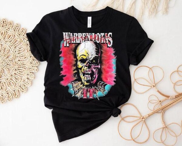 Warren Lotas It Clown Halloween Skull Shirt