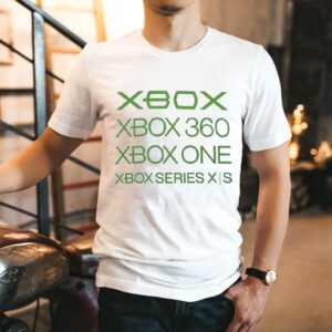 Xbox 360 Xbox One Xbox Series Xs Timeline Shirt Xbox 360 Xbox One Xbox Series Xs Timeline Shirt